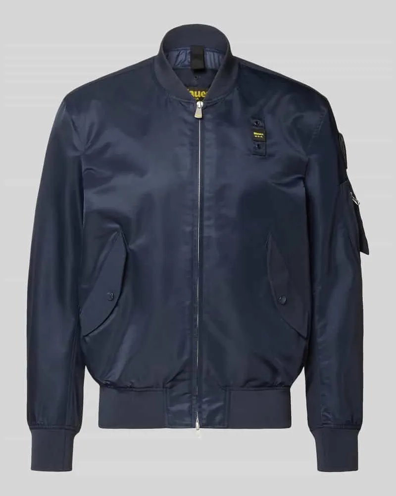 Blauer Jacke mit Zweiwege-Reißverschluss Modell 'Rocky Marine