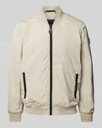 khujo Bomberjacke mit Reißverschlusstaschen Modell 'Lasse Beige