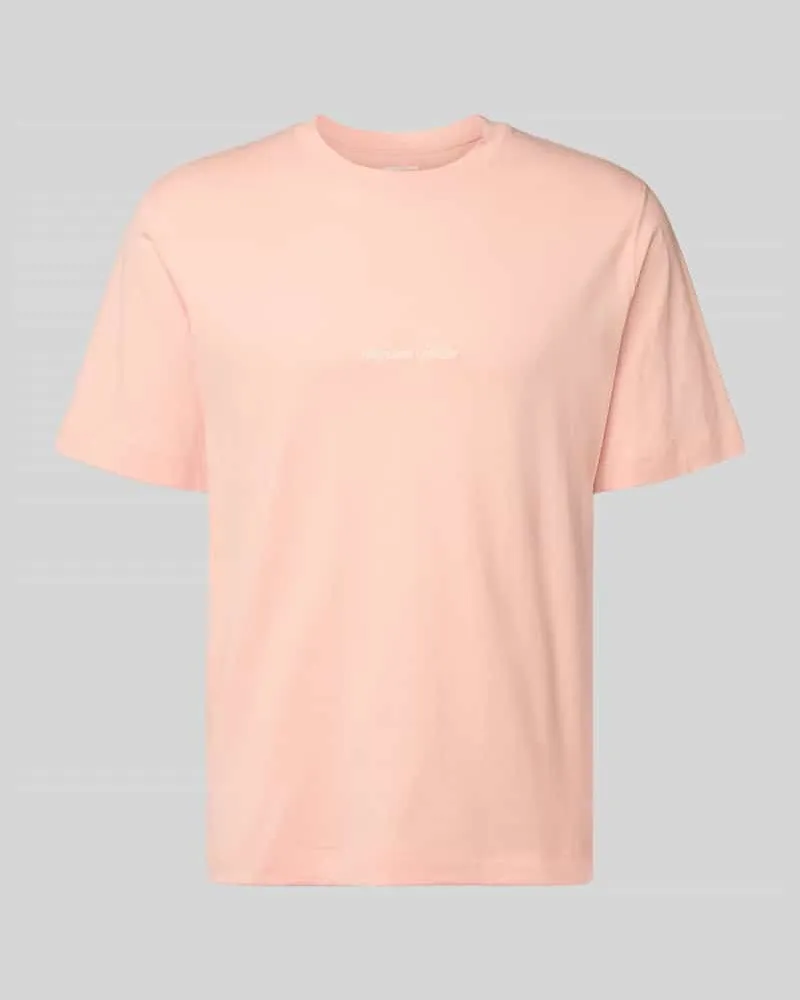 Jack & Jones T-Shirt mit Label-Stitching Modell 'NORREBRO Apricot