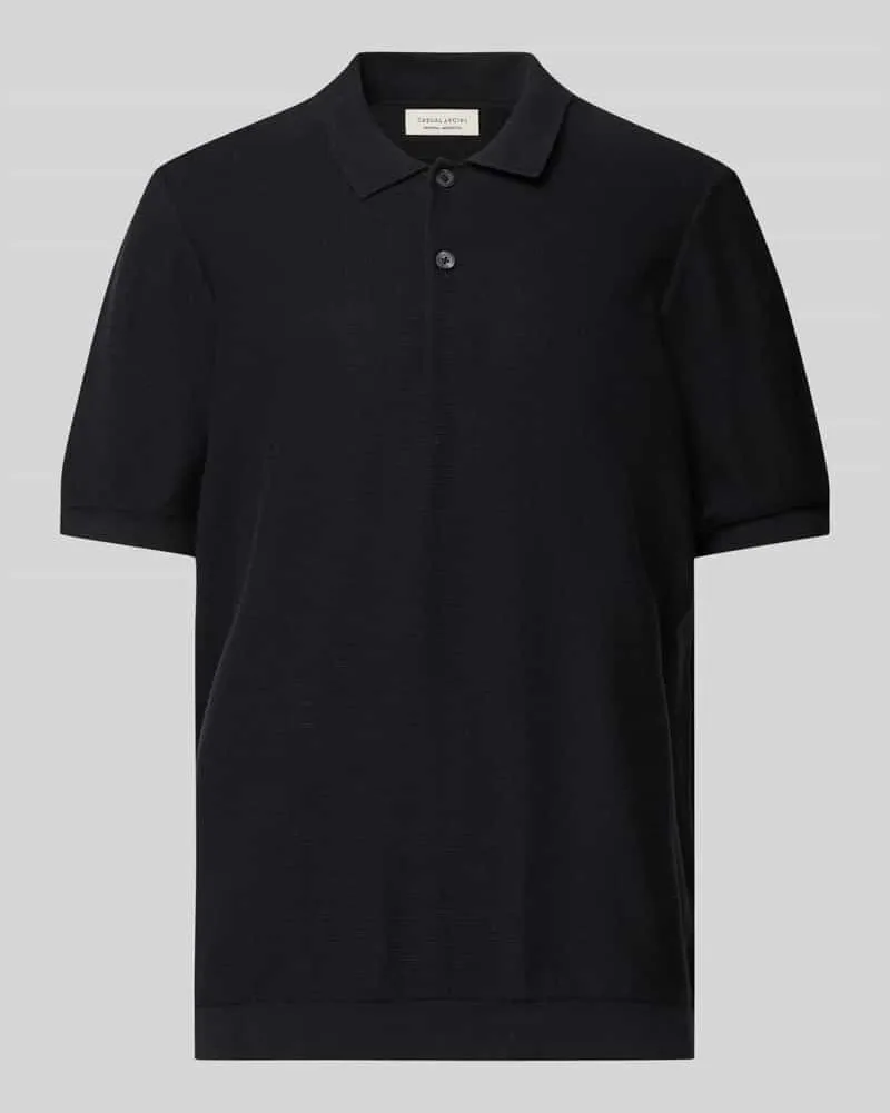 Casual Friday Relaxed Fit Poloshirt mit Strukturmuster Modell 'EDWARD 