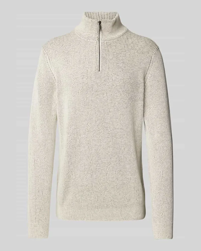 McNeal Strickpullover mit Troyer-Kragen 