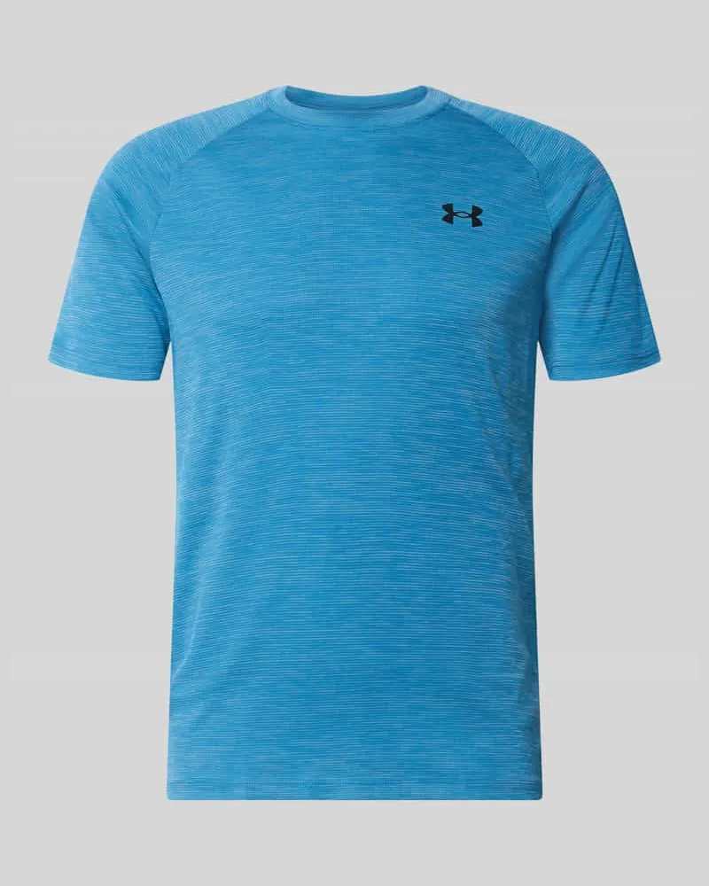 Under Armour Regular Fit Sport-T-Shirt mit Logo-Print Rauchblau