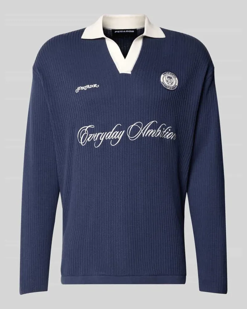 PEGADOR Poloshirt mit Stitchings Modell 'Yemo Marine