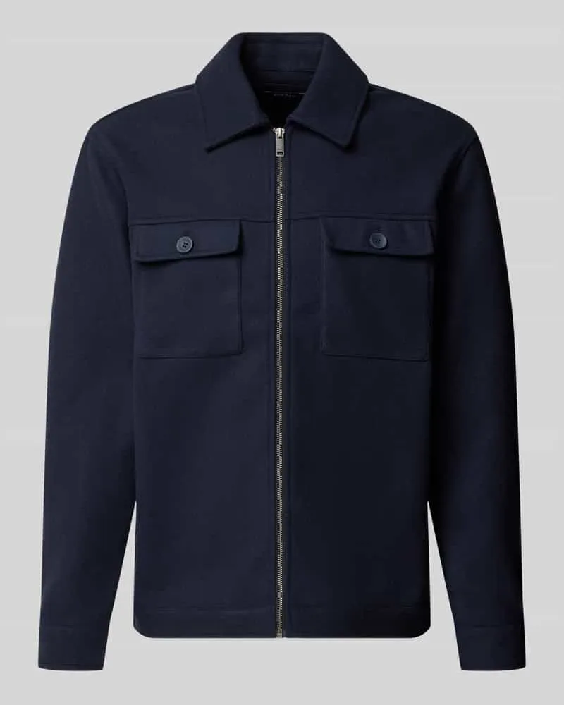 McNeal Hemdjacke mit Brusttaschen Dunkelblau