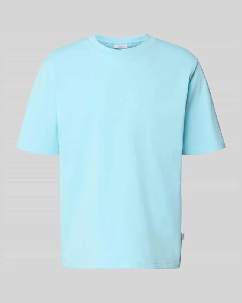 Lindbergh Oversized T-Shirt mit Rundhalsausschnitt Hellblau