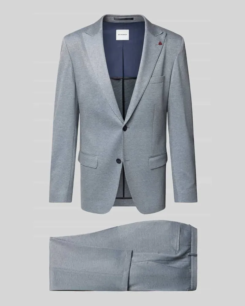 Roy Robson Extra Slim Fit Anzug in unifarbenem Design Hellblau