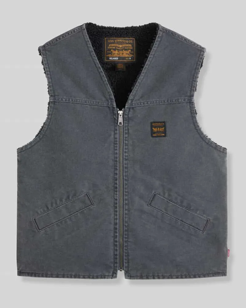 Levi's Regular Fit Weste aus reiner Baumwolle Modell 'SARATOGA Black
