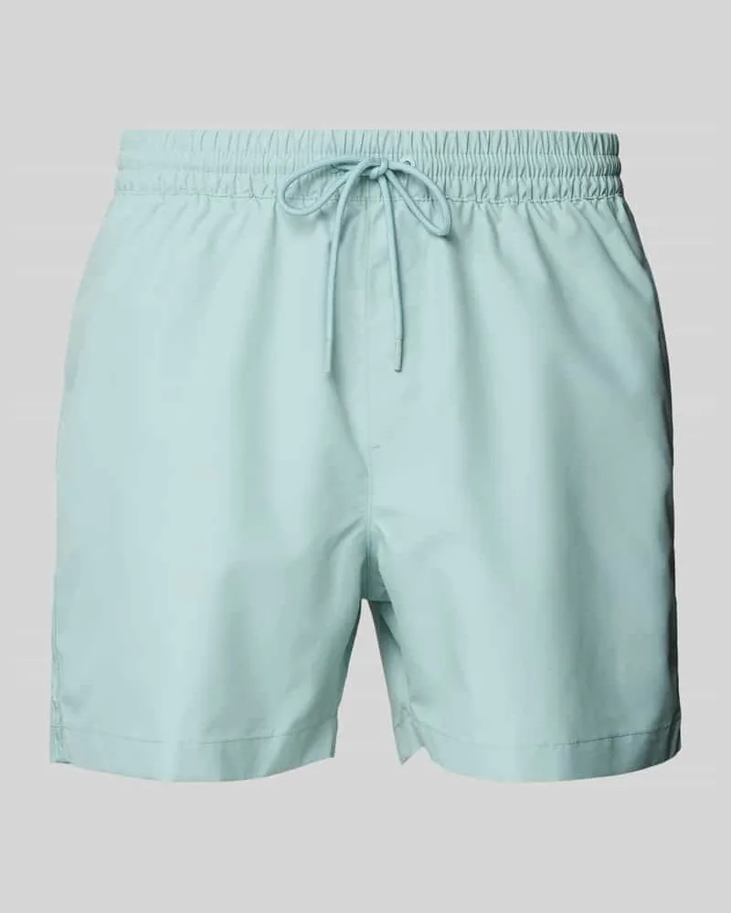 Calvin Klein Badehose mit Label-Print 