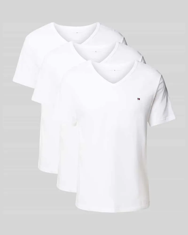 Tommy Hilfiger T-Shirt Set aus reiner Baumwolle im 3er-Pack 