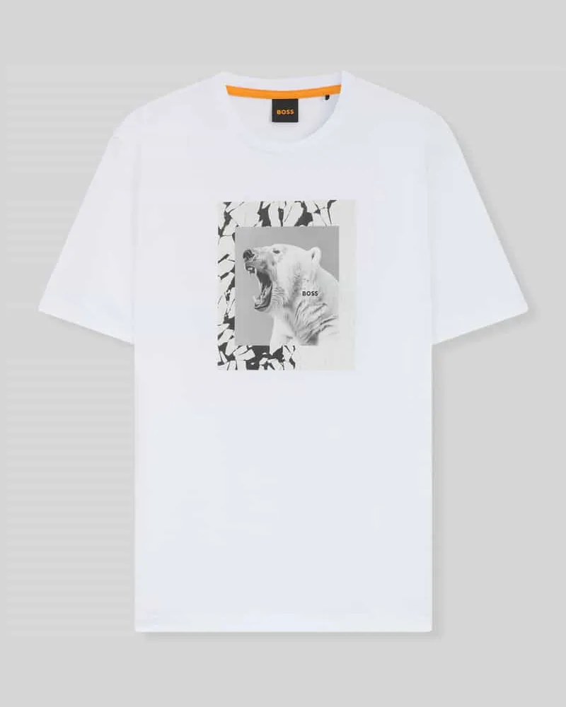 HUGO BOSS Regular Fit T-Shirt aus reiner Baumwolle 