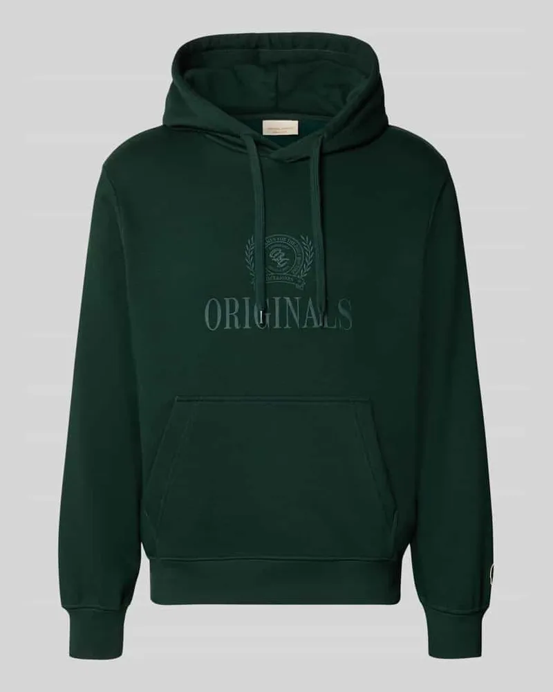 Jack & Jones Hoodie aus Baumwoll-Mix Modell 'FREDERIKS Dunkelgruen