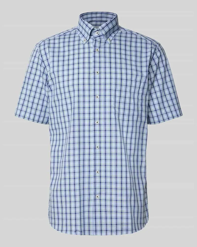 Eterna Modern Fit Business-Hemd mit Brusttasche Gruen