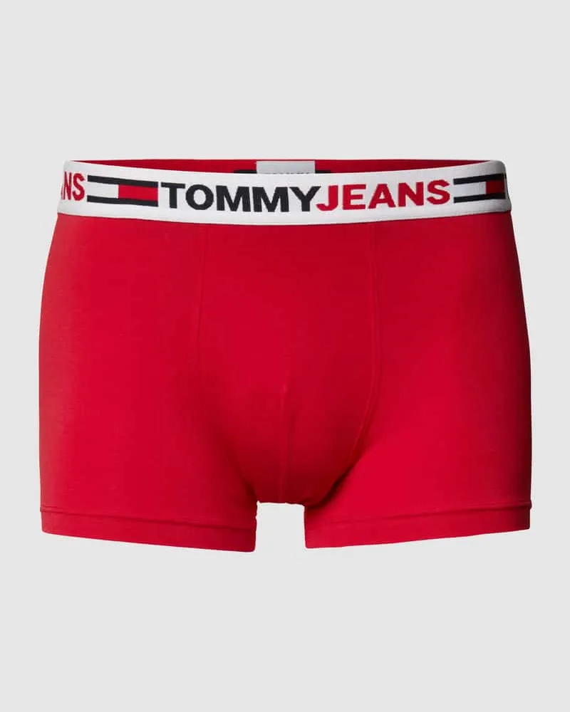Tommy Hilfiger Trunks mit Label-Schriftzug Rot