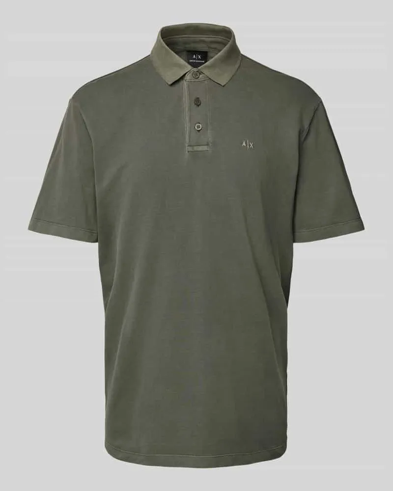 Armani Exchange Poloshirt mit kurzer Knopfleiste 