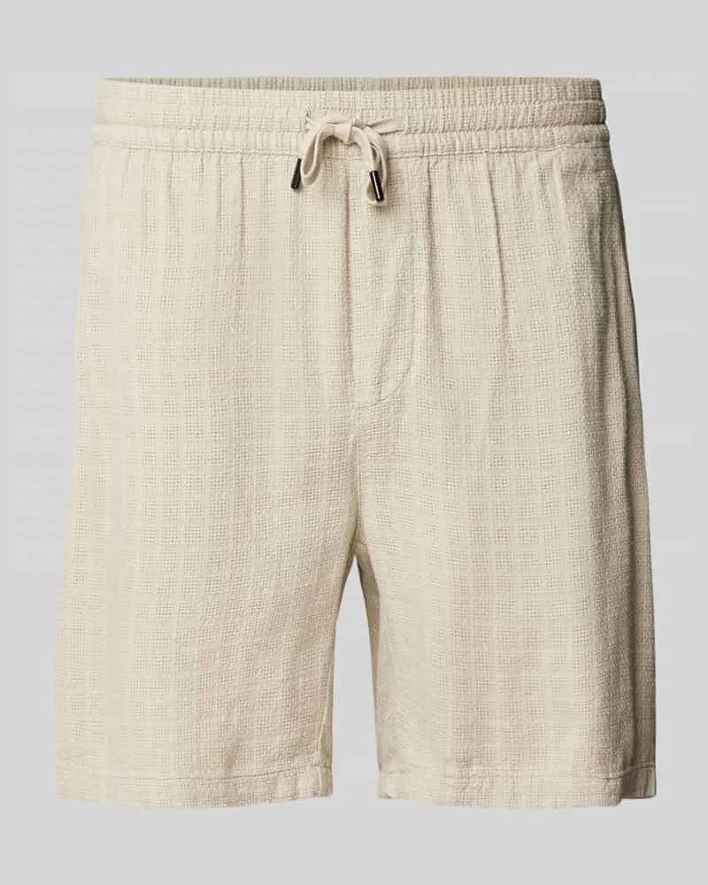 Only & Sons Loose Fit Shorts aus Viskose-Mix mit Leinen-Anteil Modell 'TEL 