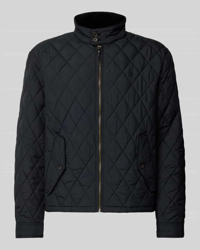 Ralph Lauren Windbreaker mit Steppnähten und Label-Stitching Black