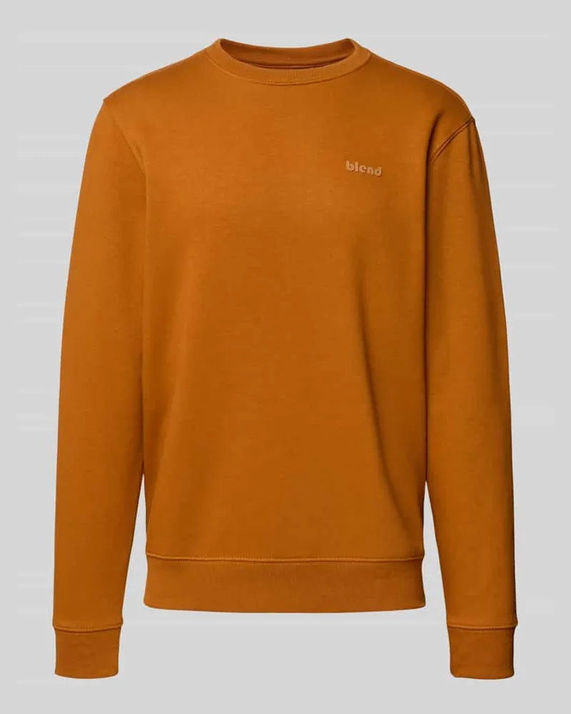Blend Sweatshirt mit Rundhalsausschnitt und Logo 