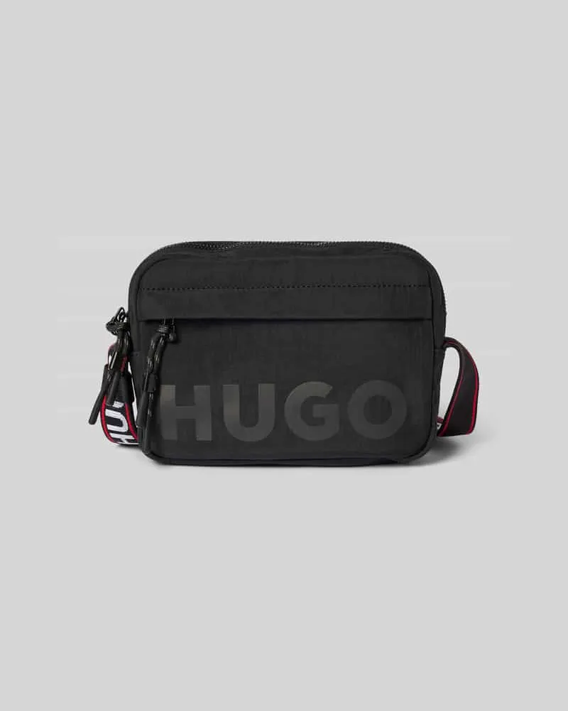 HUGO BOSS Umhängetasche mit Label-Print Modell 'Quentyn 
