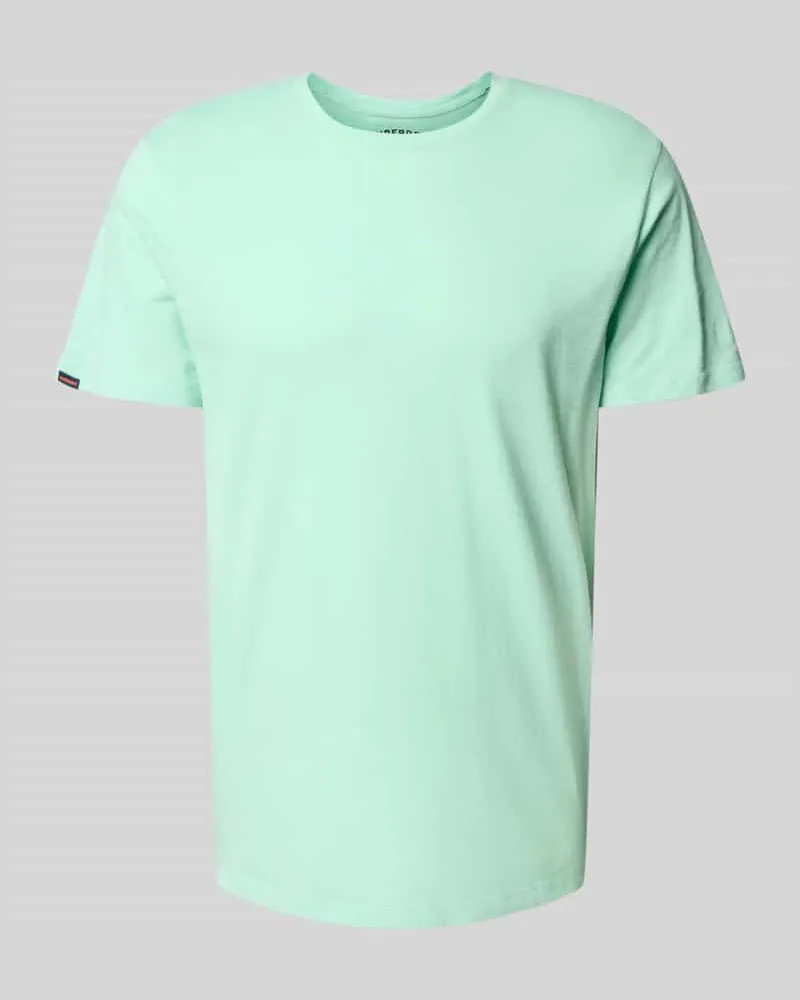 Superdry. T-Shirt mit Label-Detail Neon