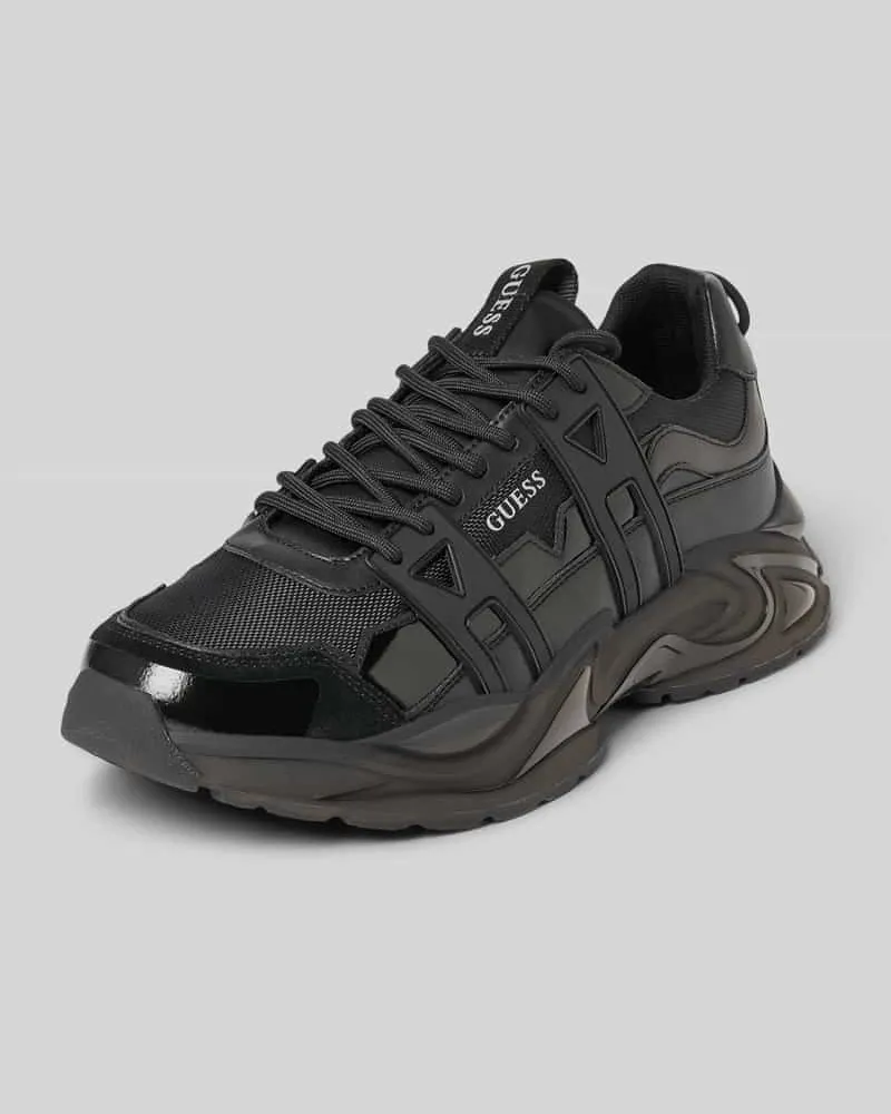 Guess Sneaker mit Schnürung und profilierter Sohle Modell 'BELLU 