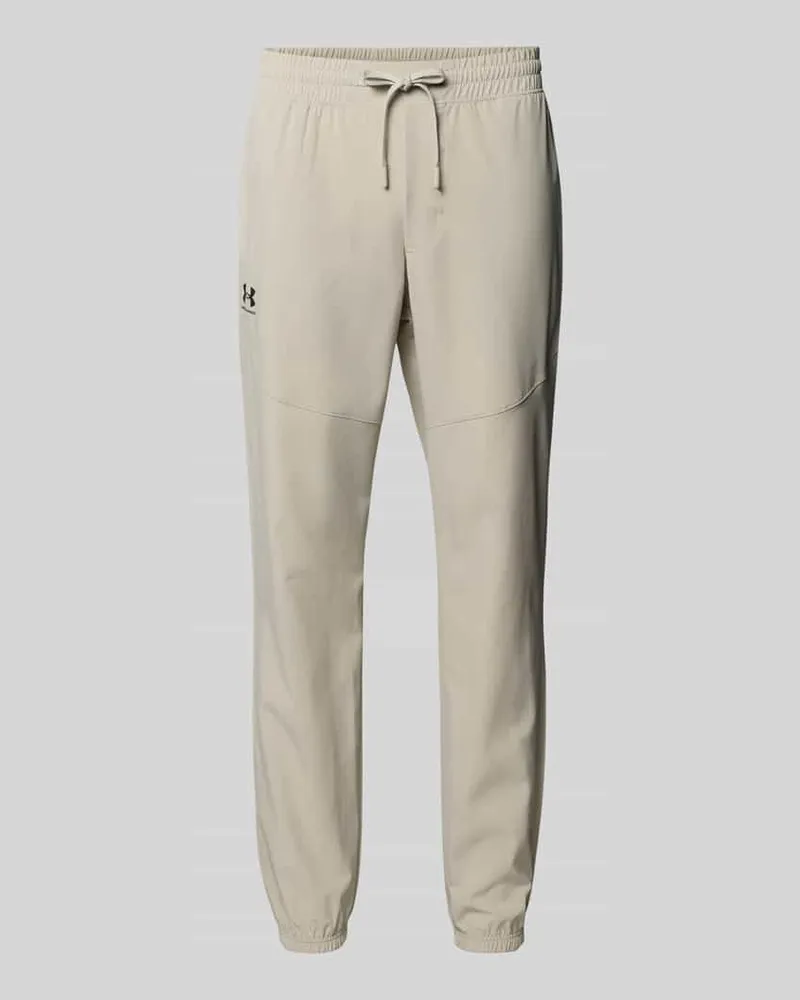 Under Armour Regular Fit Jogger mit Logo-Print Modell 'Vibe Khaki