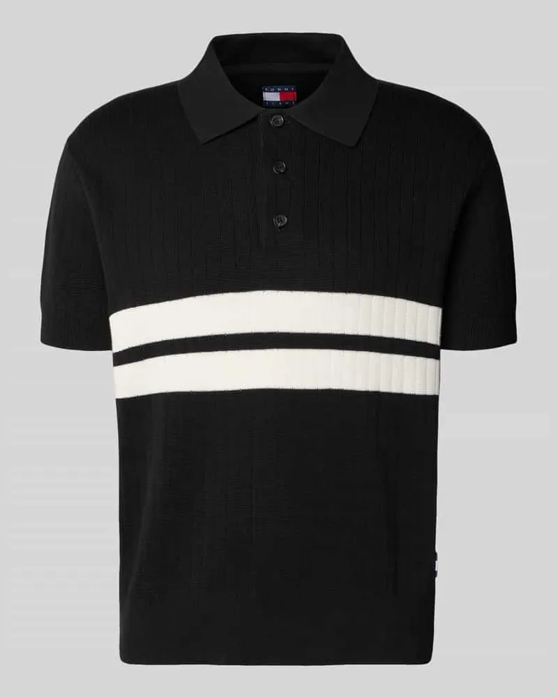 Tommy Hilfiger Regular Fit Poloshirt aus reiner Baumwolle Black