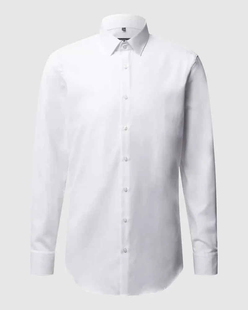 JAKE*S Slim Fit Businesshemd aus Twill 