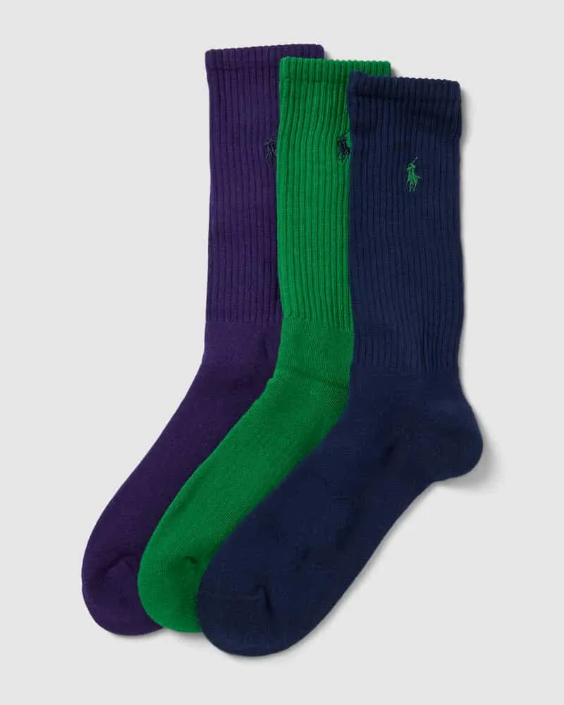 Ralph Lauren Socken mit Label-Print im 3er-Pack 