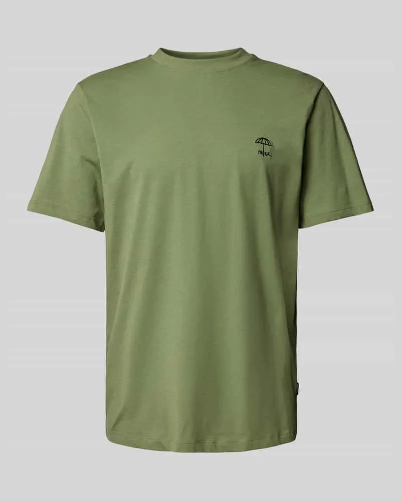 Blend T-Shirt mit geripptem Rundhalsausschnitt Modell 'JENS 