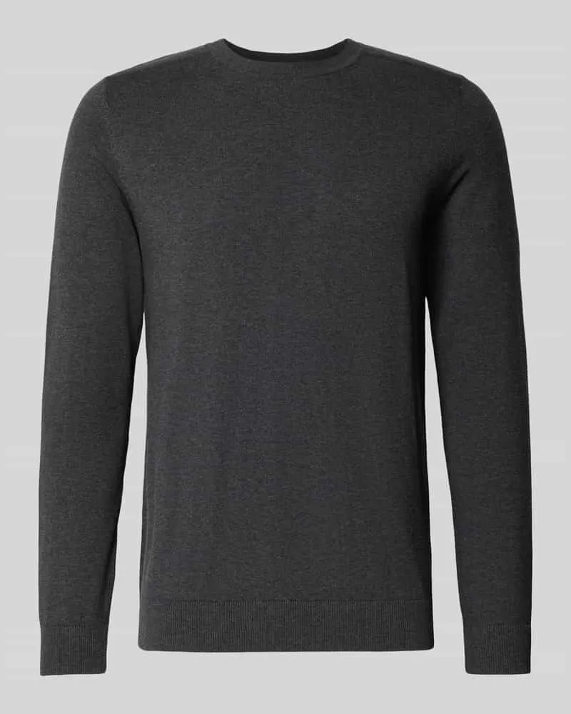 Selected Homme Regular Fit Strickpullover aus reiner Baumwolle Modell 'BERG 
