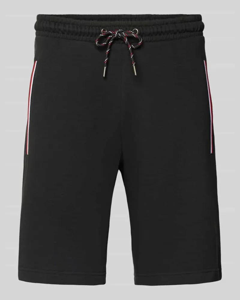 Christian Berg Shorts mit elastischem Bund Black
