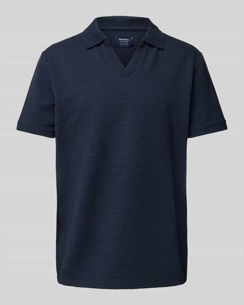 McNeal Regular Fit Poloshirt mit V-Ausschnitt 