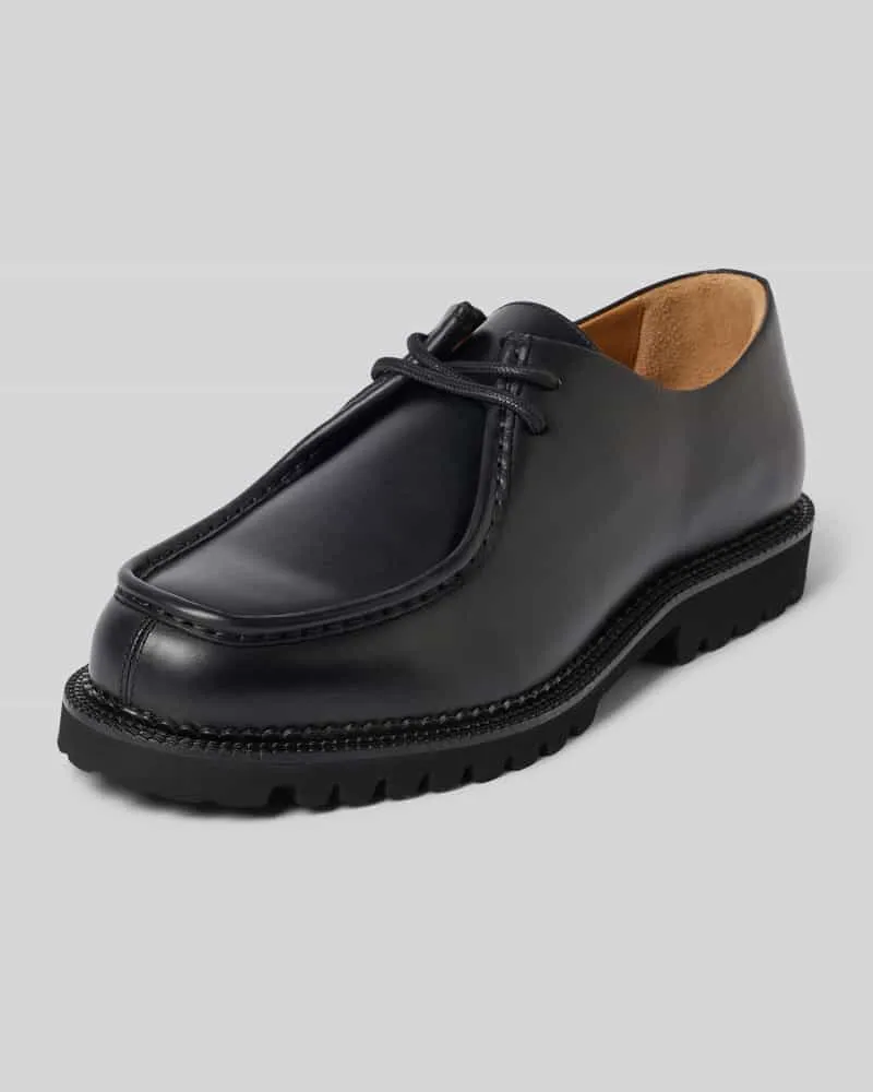 Selected Schnürschuhe aus echtem Rindsleder Modell 'HECTOR Black