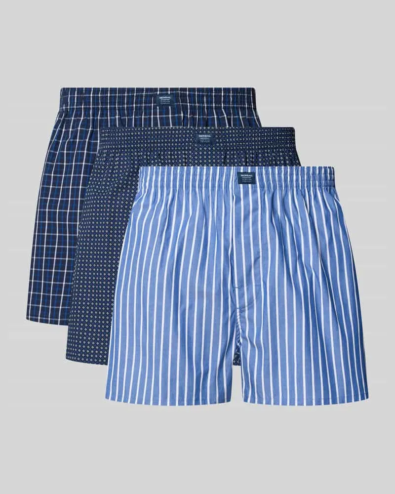 McNeal Boxershorts mit elastischem Bund im 3er-Pack Marine