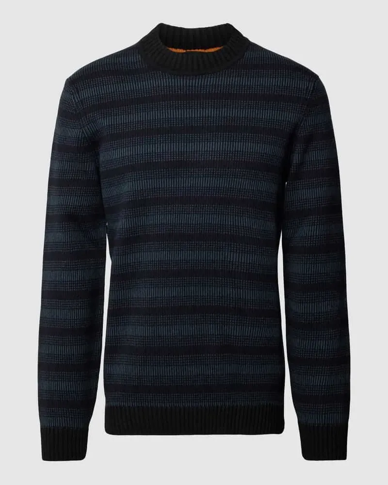 HUGO BOSS Strickpullover mit Streifenmuster Modell 'Amoderos 