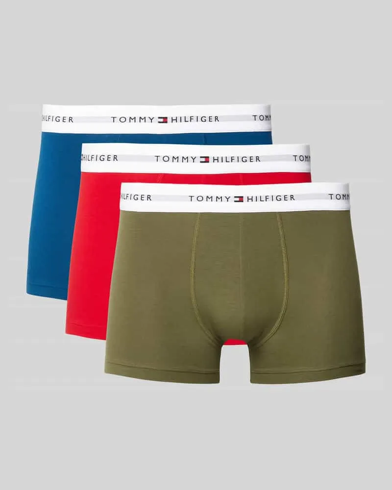 Tommy Hilfiger Trunks aus Baumwoll-Mix im 3er-Pack 