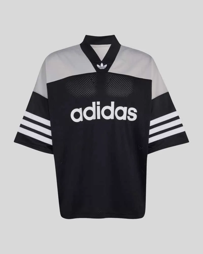 adidas Oversize T-Shirts mit Logo-Print Black