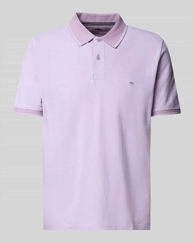 Fynch-Hatton Poloshirt mit Label-Stitching 