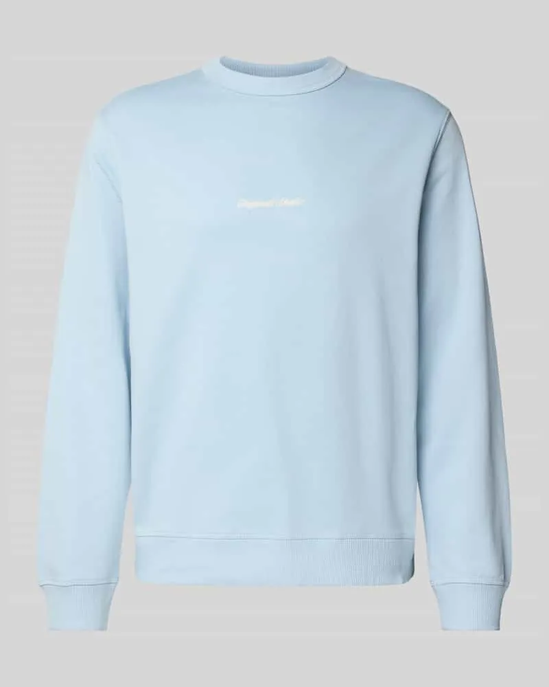 Jack & Jones Sweatshirt mit Rundhalsausschnitt und Label-Stitching 