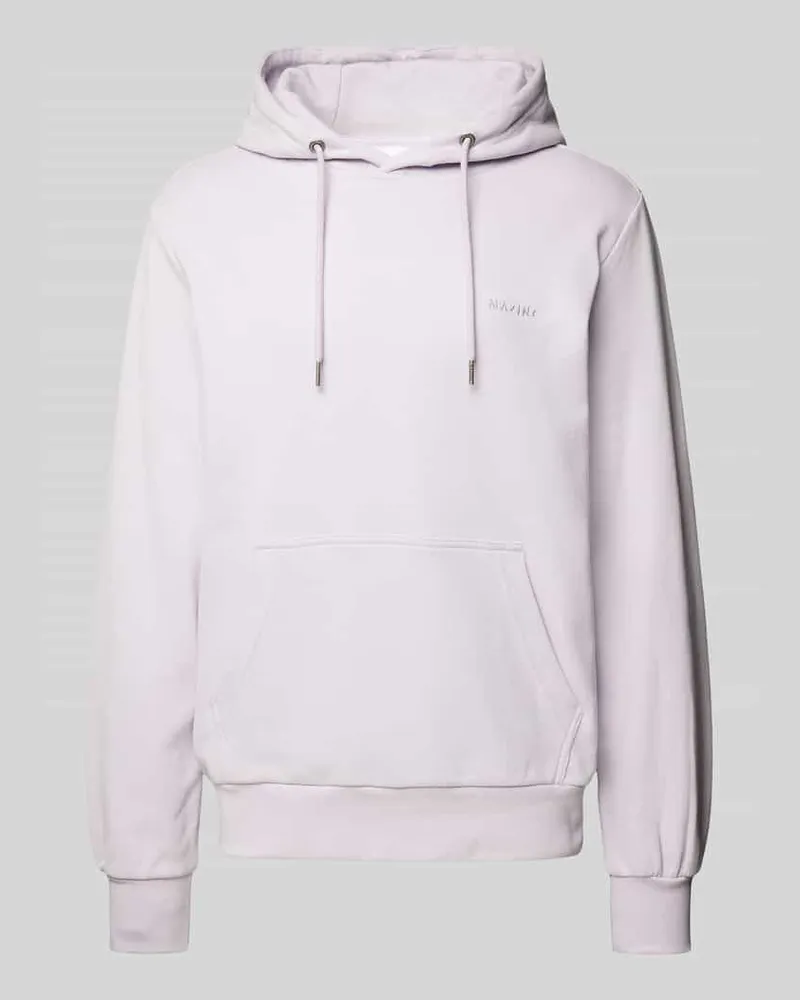 Mazine Hoodie mit Label-Stitching Modell 'Burwood Lavender