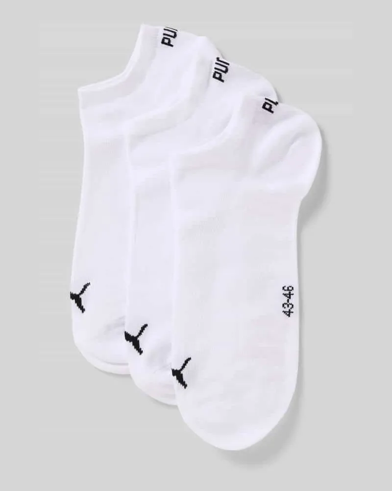 Puma Sneakersocken mit Logo im 3er-Pack Weiss