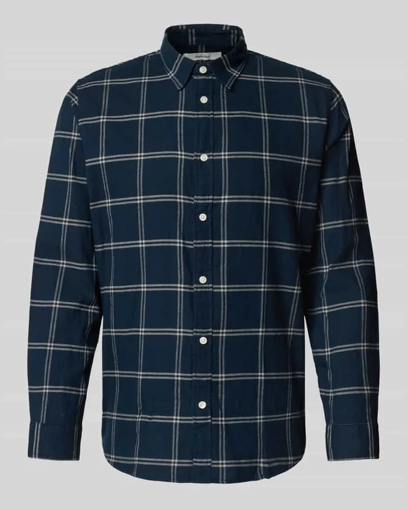 Selected Homme Slim Fit Freizeithemd aus reiner Baumwolle Modell 'SLIMOWEN Marine