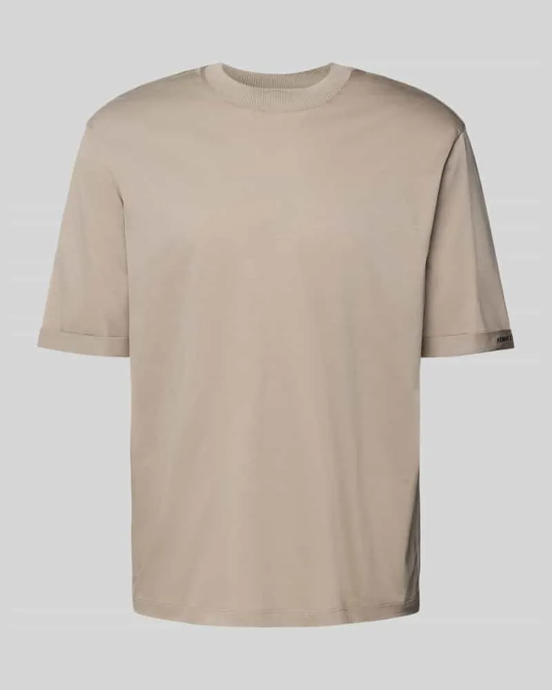 Armani Exchange T-Shirt mit geripptem Rundhalsausschnitt 