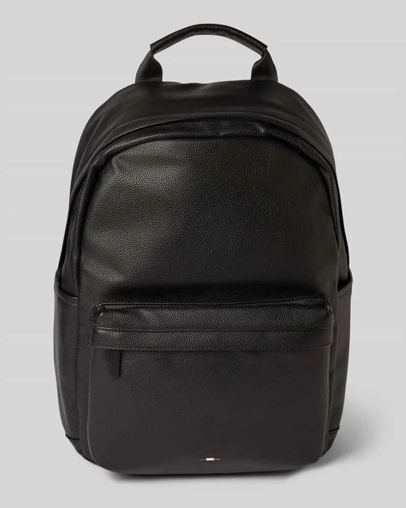 Bugatti Rucksack mit Logo-Prägung Modell 'RICO Black