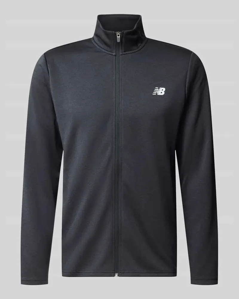 New Balance Regular Fit Trainingsjacke mit Label-Detail Black