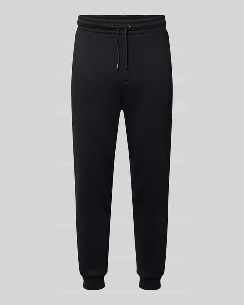 Jack & Jones Regular Fit Sweatpants mit Eingrifftaschen Modell 'GORDON Black