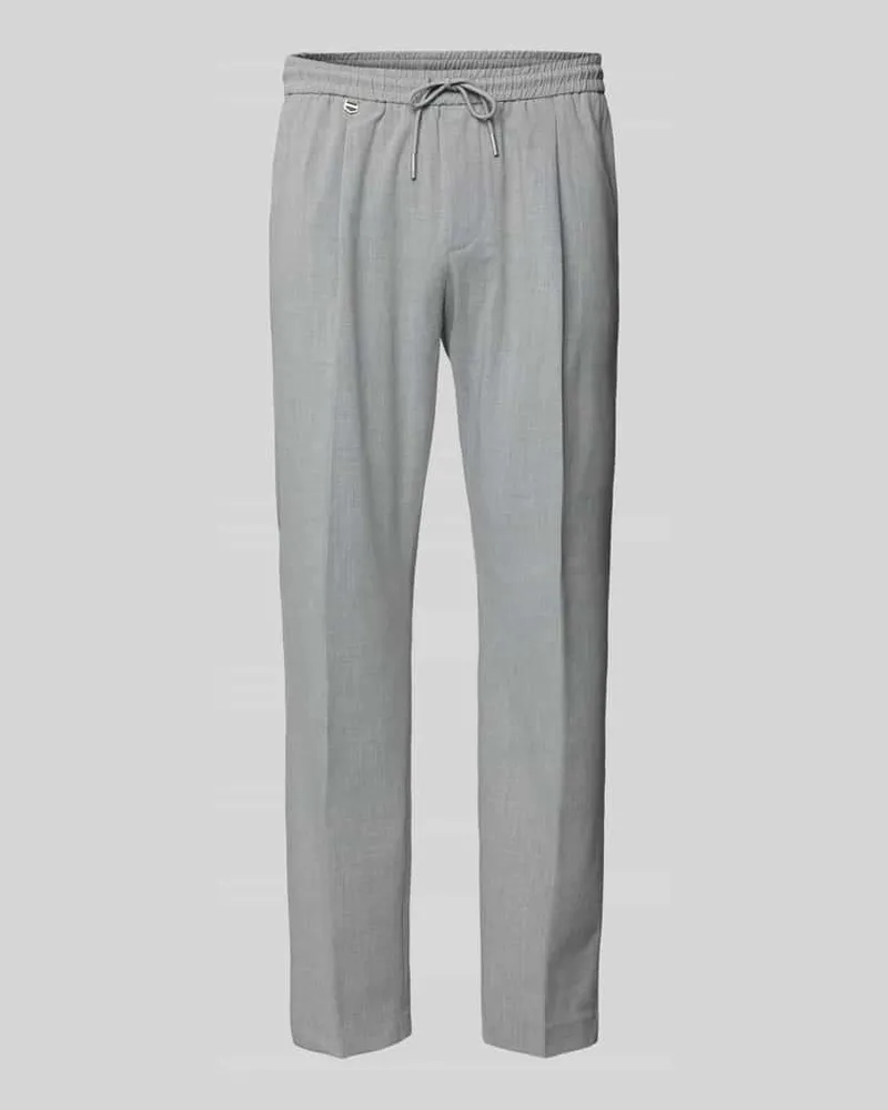 Antony Morato Straight Leg Stoffhose mit elastischem Bund Hellgrau