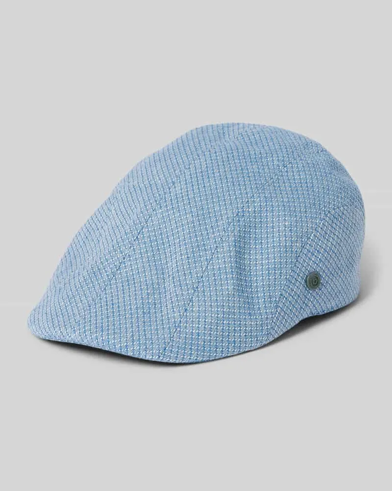 Bugatti Schirmmütze aus Leinen-Baumwoll-Mix Bleu