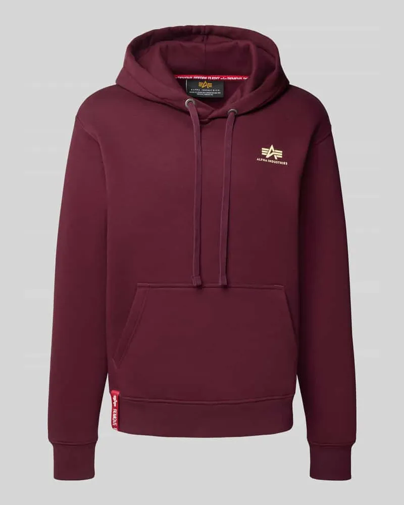 Alpha Industries Hoodie mit Logo und Känguru-Tasche 