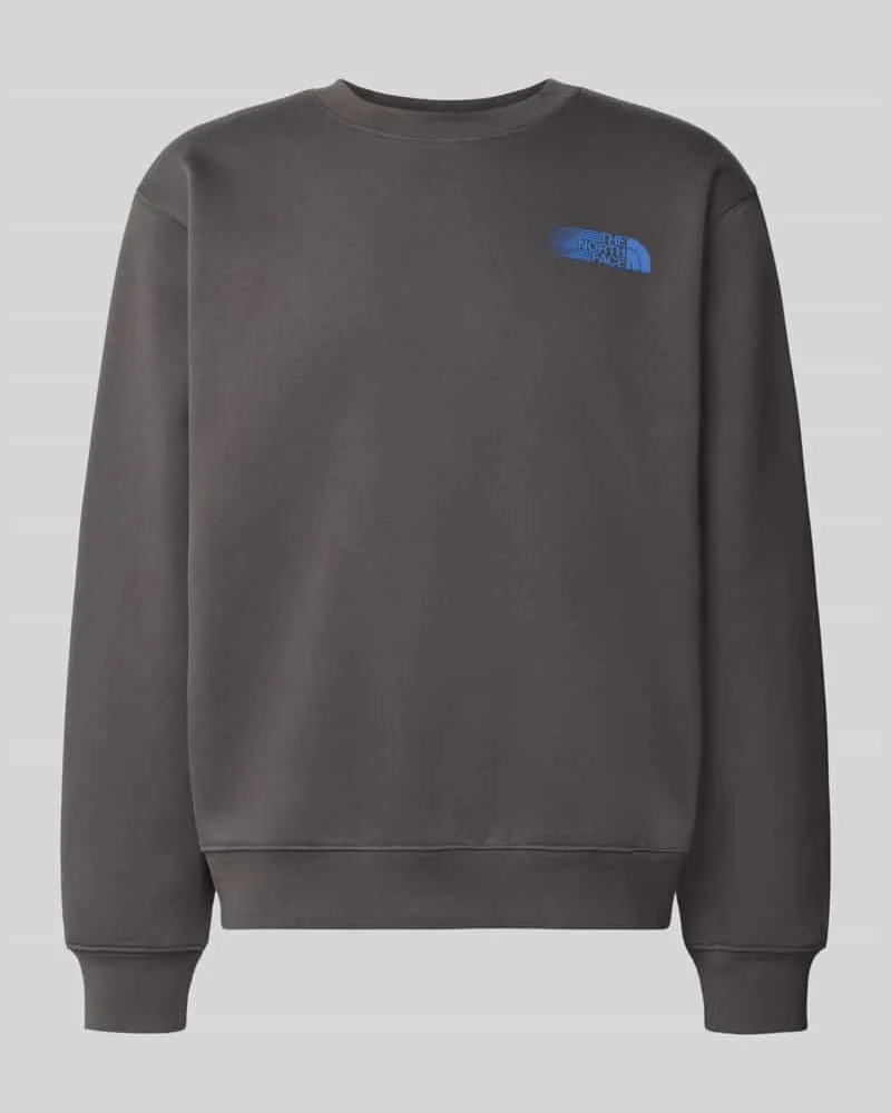 The North Face Relaxed Fit Sweatshirt aus Baumwoll-Mix Anthrazit